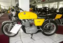 =Laverda 1000, 981 ccm, 83 PS, Bj. 1975, steht im Deutschen Automobilmuseum Fichtelberg im Juli 2018.