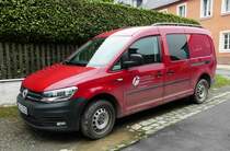 =VW Caddy der Bayrischen Staatsforsten steht im Juli 2018 in Weißenstadt