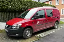 =VW Caddy der Bayrischen Staatsforsten steht im Juli 2018 in Weißenstadt