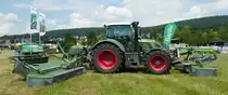 =Fendt 724 Vario, gesehen auf dem Ausstellungsgelände der Fendt-Freunde Bad Bocklet im Juni 2018