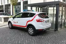 Die Johanniter Ford Kuga (63/10-1) am 11.08.18 beim Osthafen Festival in Frankfurt am Main