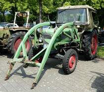 =Fendt Farmer 3, gesehen auf dem Ausstellungsgelände der Fendt-Freunde Bad Bocklet im Juni 2018