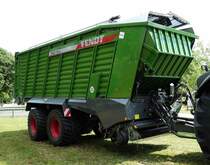 =Fendt Tigo-Ladewagen, gesehen auf dem Ausstellungsgelände der Fendt-Freunde Bad Bocklet im Juni 2018