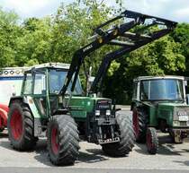 =Fendt Farmer 309 LS, gesehen auf dem Ausstellungsgelände der Fendt-Freunde Bad Bocklet im Juni 2018