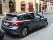 Rückansicht: Ford Focus Mk4 (ab 2018), fotografiert am 17.08.2018.