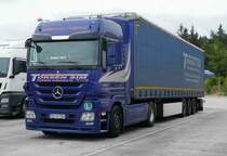 =MB Actros 1846-Sattelzug rastet im Juni 2018 an der A 7