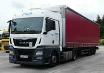 =MAN TGX-Sattelzug rastet im Juni 2018 an der A 7