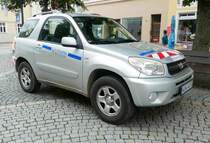 =Toyota RAV 4 von WUNINFRA steht im Juni 2018 in Wunsiedel