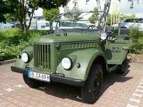 =GAZ 69 steht bei der Traktorenausstellung  Ahle Bulldogge us Angeschbach oh Lannehuse  in Angersbach im Juni 2018