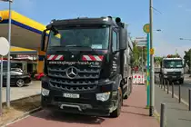 Saugbagger Frankfurt am Main Mercedes Benz Arocs am 23.08.18 in Enkheim 