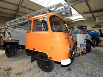 Ein Robur LO 3000 KF / L16 steht im Sächsischen Nutzfahrzeugmuseum Hartmannsdorf. (August 2018)