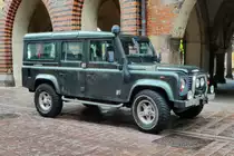 =LandRover Defender unterwegs in Lübeck im September 2018