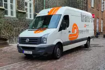 =VW Crafter von TRANSOFLEX unterwegs in Lübeck im September 2018