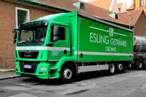 =MAN von Getränke-ESLING unterwegs in Lübeck im September 2018