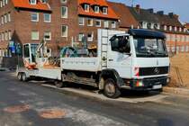 =MB 814 von BENNO MEYN steht auf einer Baustelle in Lübeck im September 2018