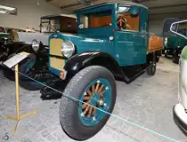 Ein Chevrolet Capitol LQ steht im Sächsischen Nutzfahrzeugmuseum Hartmannsdorf. (August 2018)