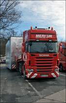 SCANIA R500 \8/ der Spedition Merkur. (18.02.2009)

