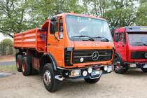 Mercedes Benz Kipper am 02.09.18 beim Oldtimer Treffen in Frankfurt am Main Rebstock