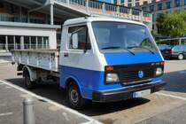 =VW LT 28 mit Ladepritsche steht im September 2018 in Lübeck