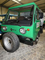 Ein Multicar M25 steht im Sächsischen Nutzfahrzeugmuseum Hartmannsdorf. (August 2018)