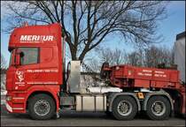 Im Sonnenlicht des 18.02.2009 konnte diese Portraitaufnahme eines SCANIA R560 \8/ angefertigt werden.