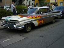 Chevrolet Impala fourdoor Hardtop Sedan aus dem Modelljahr 1959. 10. Dukes of Downtown am 01.09.2018 in Essen-Rüttenscheid.