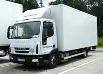 =Iveco Eurocargo 75 E 21 von OK TRUCKS rastet im Juni 2018 an der A 7