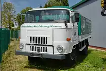 Ein IFA L60 steht im Sächsischen Nutzfahrzeugmuseum Hartmannsdorf. (August 2018)