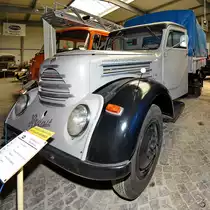 Ein IFA Phänomen Granit 30K steht im Sächsischen Nutzfahrzeugmuseum Hartmannsdorf. (August 2018)
