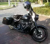 =Harley Davidson Screamin Eagle steht im September 2018 in Ratzeburg