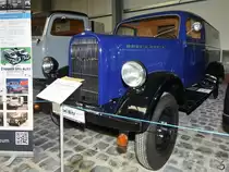 Ein Opel Blitz 2.0-12 stand Anfang August 2018 im Sächsischen Nutzfahrzeugmuseum Hartmannsdorf.