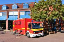 Berufsfeuerwehr Mainz Mercedes Benz Atego ELW2 (Florian Mainz 1/12) am 08.08.18 beim Tag der offenen Tür an der Wache 1