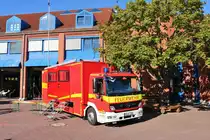 Berufsfeuerwehr Mainz Mercedes Benz Atego ELW2 (Florian Mainz 1/12) am 08.08.18 beim Tag der offenen Tür an der Wache 1