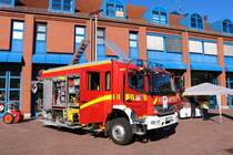 Berufsfeuerwehr Mainz Mercedes Benz Atego HLF20 (Florian Mainz 1/46-2) am 08.08.18 beim Tag der offenen Tür an der Wache 1