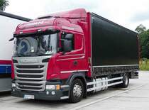 =Scania G 320 rastet im Juni 2018 an der A 7