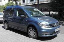 =VW Caddy von KIRCHHOFF-Mobility, einem Fahrzeugumrüster für mobilitätseingeschränkte Personen, im Juli 2018