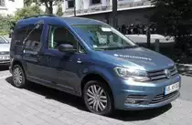 =VW Caddy von KIRCHHOFF-Mobility, einem Fahrzeugumrüster für mobilitätseingeschränkte Personen, im Juli 2018
