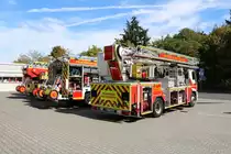 Feuerwehr Neu-Isenburg MAN Teleskopmast 32 (Florian Isenburg 1-38-1) am 08.08.18 beim Tag der offenen Tür 