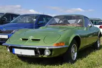 Dieser wunderschön erhaltene Opel GT stand Anfang September 2018 in Warstein.