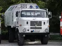 Ein IFA W50 mit leichtem absetzbarem Koffer (LAK) im September 2018 in Bad Frankenhausen.