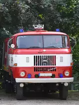 Ein IFA W50-LA Tanklöschfahrzeug im September 2018 in Bad Frankenhausen.