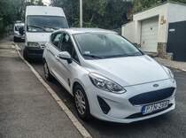 Ford Fiesta, siebte Generation. Aufnahmezeit: 02.08.2018. Standort: Pécs (HU).