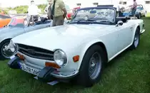 =Triumph TR 6, ausgestellt bei Blech & Barock im Juli 2018 auf dem Gelände von Schloß Fasanerie bei Eichenzell
