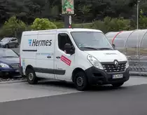 =Renault Master von HERMES steht im August 2018 in Petersberg