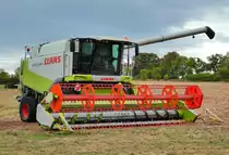 =Claas Lexion 560, gesehen bei den Traktorfreunden Mackenzell im September 2018
