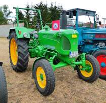 =John Deere - Lanz, gesehen bei den Traktorfreunden Mackenzell im September 2018
