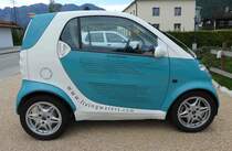 =Smart mit Text steht im September 2018 in Piding