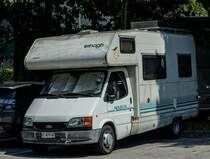 Ford Transit III Wohnwagen am 20.08.2018 in Postojna (SLO)