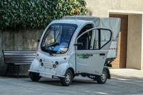 Elektrisches Nutzfahrzeug um Müll zu sammeln. Sehr Praktisch in Städte! Foto: 21.08.2018 Koper (SLO)