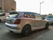 Honda Civic Type R der siebten Generation, aufgenommen in Wien am 22.06.2018.